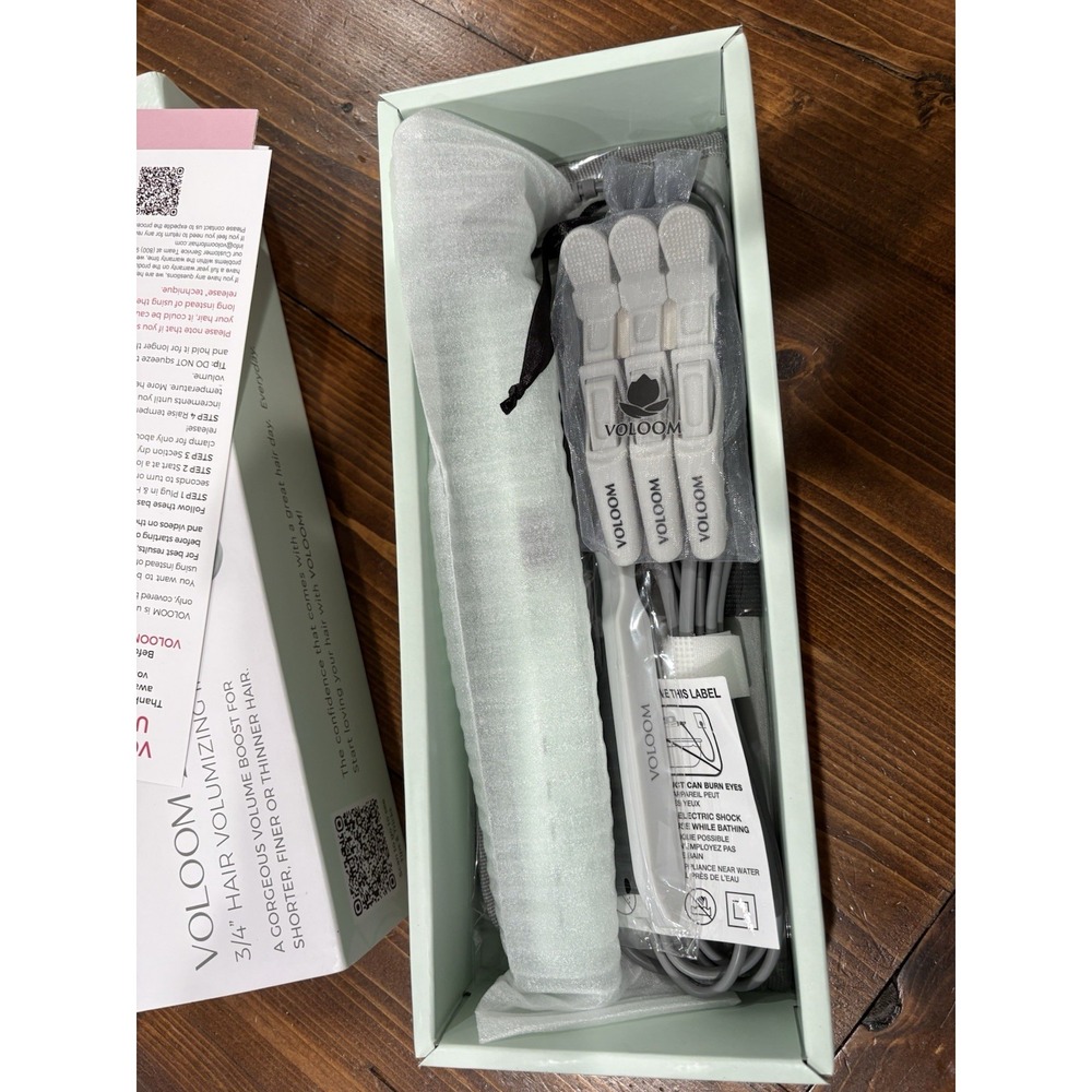 Voloom 2.0 3/4" Hair Volumizing Iron Flat Iron Hair Mint Green - Picture 3 of 5